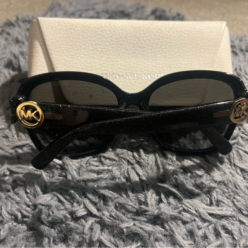 Michael Kors Glossy Black Sunglasses - Picture 2 of 2